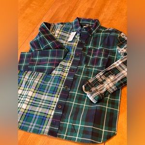 Boys GAP Collared Plaid Button down shirt